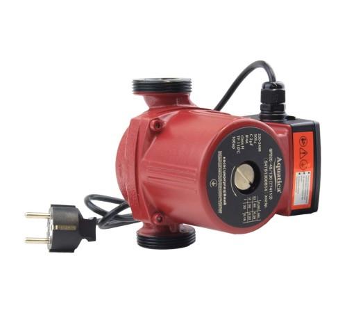 Насос циркуляційний 65Вт Hmax 4м Qmax 63л/хв Ø1½" 130мм+гайки Ø1" AQUATICA (774113)