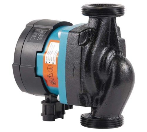 Насос циркуляційний енергозберігаючий 5-60Вт Hmax 8м Qmax 63л/хв Ø1½" 130мм + гайки Ø1" AQUATICA GPA25-8/130 III (774062)