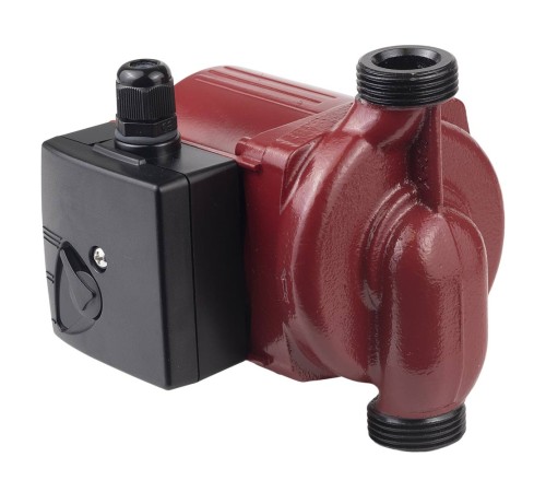 Насос циркуляційний 100Вт Hmax 6м Qmax 75л/хв Ø1" 130мм+гайки Ø¾" AQUATICA (774131)