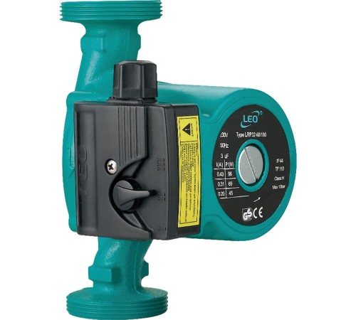 Насос циркуляційний 150Вт Hmax 7м Qmax 63л/хв Ø1½" 130мм+гайки Ø1" LEO 3.0 LRP25-70/130 (774443)