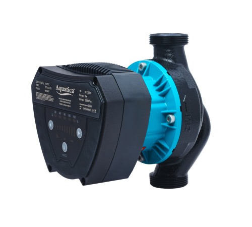 Насос циркуляційний енергозберігаючий 8-130Вт Hmax 8м Qmax 108л/хв Ø1½" 180мм + гайки Ø1" AQUATICA GPA25-8/180 IV (774075)