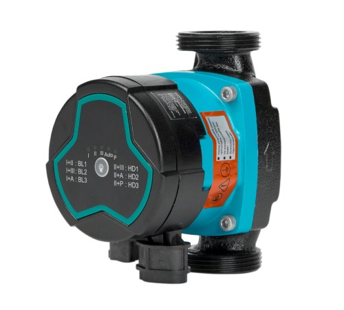 Насос циркуляційний енергозберігаючий 5-25Вт Hmax 4м Qmax 47л/хв Ø1½" 130мм + гайки Ø1" AQUATICA GPA25-4/130 III (774042)