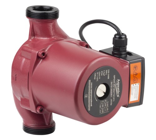 Насос циркуляційний 245Вт Hmax 8м Qmax 200л/хв Ø1½" 180мм + гайки Ø1" AQUATICA (774141)