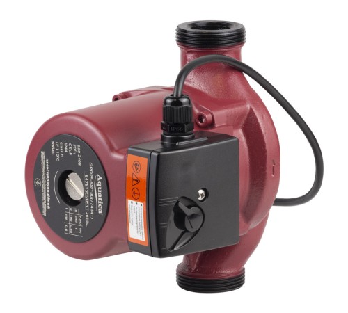 Насос циркуляційний 245Вт Hmax 8м Qmax 200л/хв Ø1½" 180мм + гайки Ø1" AQUATICA (774141)