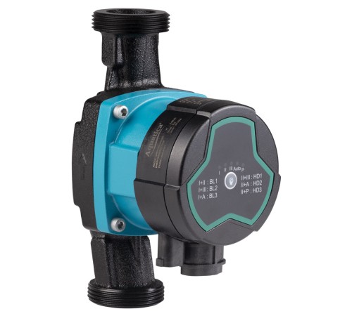 Насос циркуляційний енергозберігаючий 5-60Вт Hmax 8м Qmax 63л/хв Ø1½" 180мм + гайки Ø1" AQUATICA GPA25-8/180 III (774063)