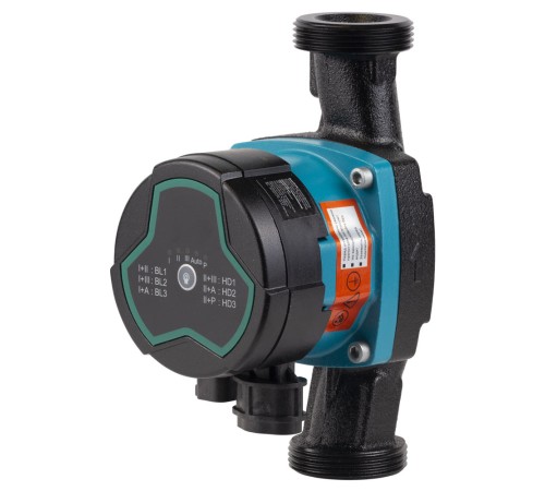 Насос циркуляційний енергозберігаючий 5-39Вт Hmax 6м Qmax 53л/хв Ø1½" 180мм + гайки Ø1" AQUATICA GPA25-6/180 III (774053)