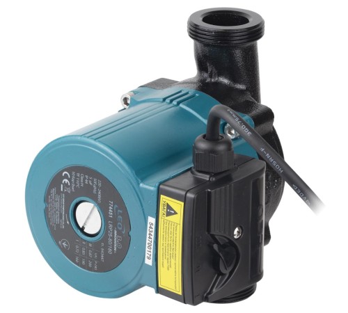 Насос циркуляційний 200Вт Hmax 8м Qmax 120л/хв Ø1½" 180мм+гайки Ø1" LEO 3.0 LRP25-80/180 (774451)