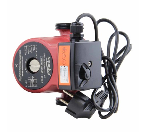 Насос циркуляційний 130Вт Hmax 7м Qmax 87л/хв Ø1½" 130мм + гайки Ø1" AQUATICA (774139)