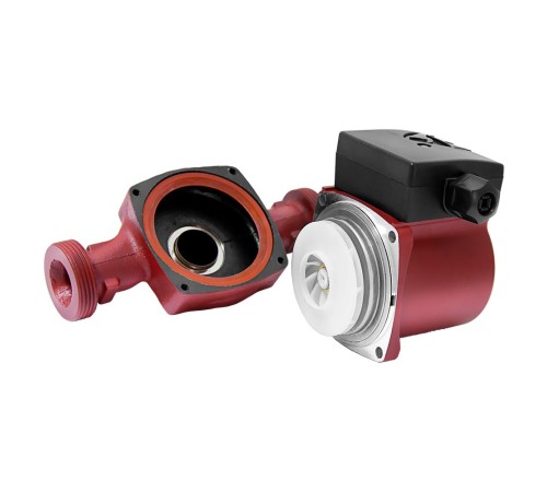 Насос циркуляційний 75Вт Hmax 4м Qmax 40л/хв Ø1½" 180мм бордо+гайки Ø1" WETRON LР525–4/180В (774212)