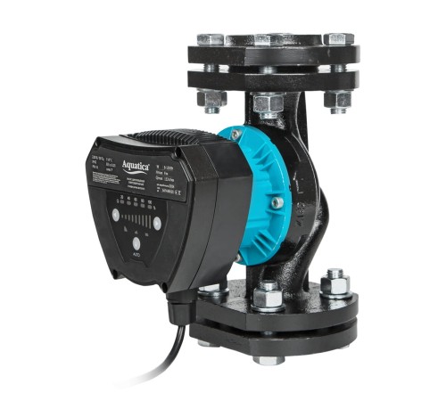 Насос циркуляційний енергозберігаючий фланц 8-130Вт Hmax 8м Qmax 133л/хв DN40 220мм + відповідний фланець AQUATICA GPA40-8F/220 IV (774084)