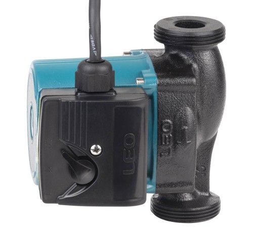 Насос циркуляційний 74Вт Hmax 4м Qmax 52л/хв Ø1½" 130мм+гайки Ø1" LEO 3.0 LRP25-40/130 (774413)