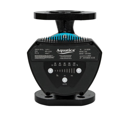 Насос циркуляційний енергозберігаючий фланц 8-130Вт Hmax 8м Qmax 133л/хв DN40 220мм + відповідний фланець AQUATICA GPA40-8F/220 IV (774084)