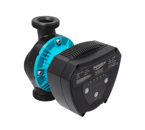 Насос циркуляційний енергозберігаючий 6-90Вт Hmax 6м Qmax 108л/хв Ø2" 180мм + гайки Ø1¼" AQUATICA GPA32-6/180 IV (774073)