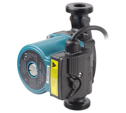 Насос циркуляційний 96Вт Hmax 6м Qmax 66л/хв Ø1½" 180мм+гайки Ø1" LEO 3.0 LRP25-60/180 (774432)