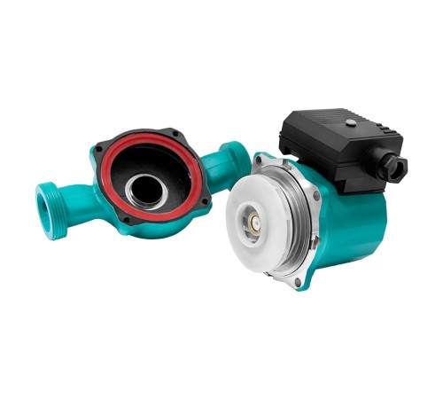 Насос циркуляційний 75Вт Hmax 4м Qmax 40л/хв Ø1 1/2" 180мм зел+гайки Ø1 WETRON LР525–4/180С (774312)