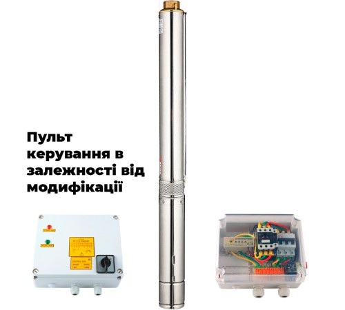 Насос відцентровий 380В 5.5кВт H 119(70)м Q 380(265)л/хв Ø102мм (з 3х ЧАСТИН) DONGYIN 4SD16/20 (7771873)