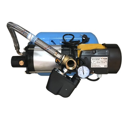 Насосна станція Optima MH-N1100 INOX-24 1,1кВт багатоступ,, нерж,колеса, на гребінці