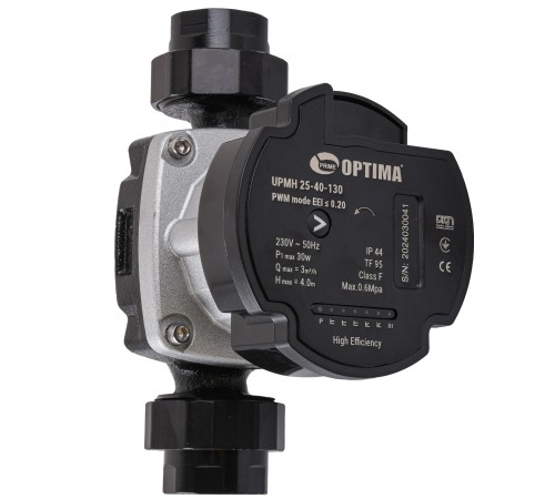 Насос циркуляційний енергоощадний Optima PRIME UPMH 25-40AUTO 130мм + гайки