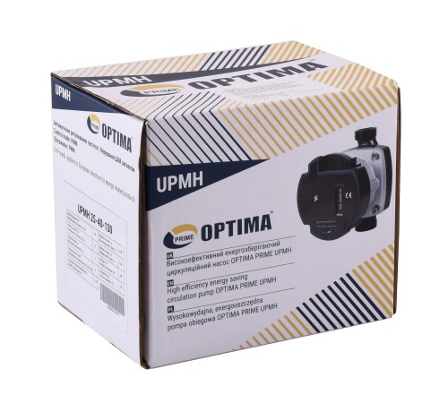 Насос циркуляційний енергоощадний Optima PRIME UPMH 25-40AUTO 130мм + гайки