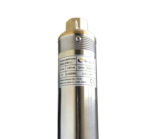 Насос свердловинний з підв, стійк, до піску 3″ OPTIMA 3SDm2,5/30 1,1 кВт 124м +пульт+кабель 15м NEW