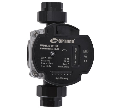 Насос циркуляційний енергоощадний Optima PRIME UPMH 25-60AUTO 130мм + гайки