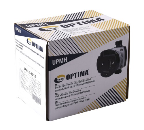 Насос циркуляційний енергоощадний Optima PRIME UPMH 25-60AUTO 130мм + гайки