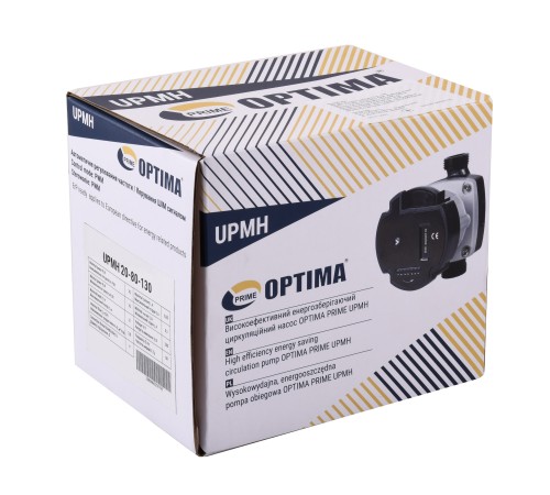 Насос циркуляційний енергоощадний Optima PRIME UPMH 20-80AUTO 130мм + гайки