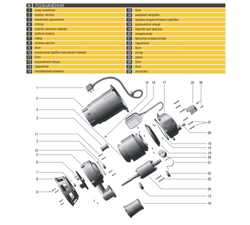 Насос фекальний Optima WQD10-12 1,1кВт