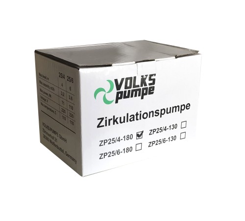 Насос циркуляційний VOLKS pumpe ZP25/4 180мм + гайки