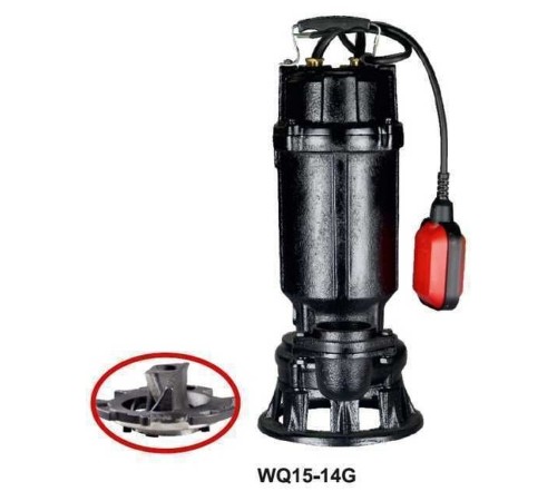 Насос фекальний з ріжучим механізмом VOLKS WQ15-14G 1,5кВт