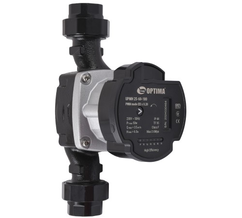 Насос циркуляційний енергоощадний Optima PRIME UPMH 25-60AUTO 180мм + гайки