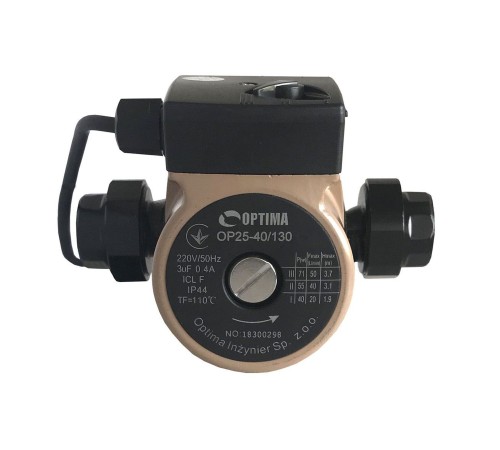 Насос циркуляційний Optima OP25-40 130мм + гайки, + кабель з вилкою