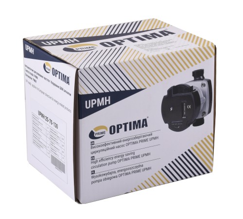 Насос циркуляційний енергоощадний Optima PRIME UPMH 25-70AUTO 130мм + гайки
