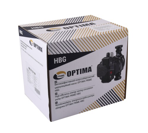 Насос циркуляційний енергоощадний Optima PRIME HBG 25-125AUTO 180мм