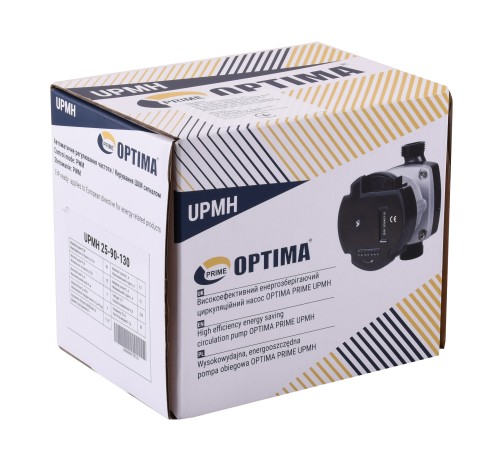 Насос циркуляційний енергоощадний Optima PRIME UPMH 25-90AUTO 130мм + гайки