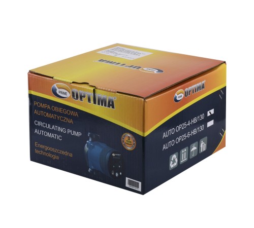Насос циркуляційний енергоощадний Optima PRIME OP25-40AUTO 130мм + гайки
