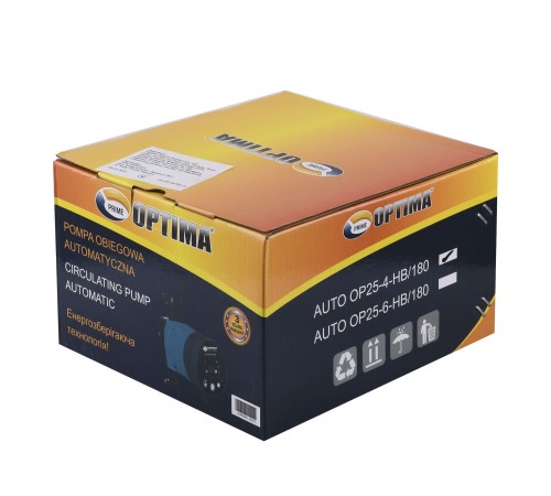 Насос циркуляційний енергоощадний Optima PRIME OP25-40AUTO 180мм + гайки