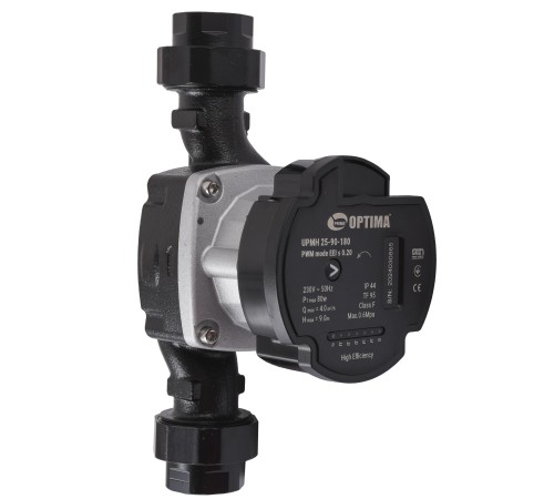 Насос циркуляційний енергоощадний Optima PRIME UPMH 25-90AUTO 180мм + гайки