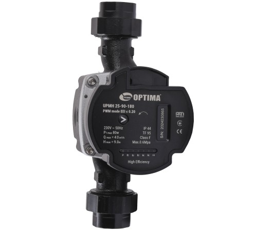Насос циркуляційний енергоощадний Optima PRIME UPMH 25-90AUTO 180мм + гайки