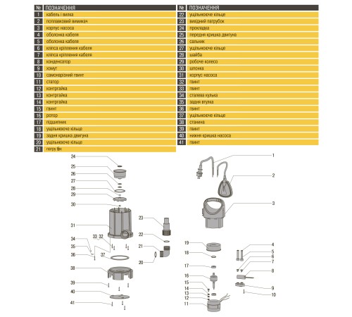 Насос дренажний Optima FC370C 0,37кВт