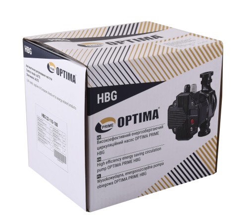 Насос циркуляційний енергоощадний Optima PRIME HBG 32-110AUTO 180мм