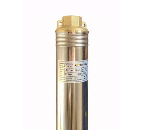 Насос свердловинний з підв, стійк, до піску 3″ OPTIMA 3SDm1,8/15 0,37 кВт 61м + пульт+кабель15м NEW