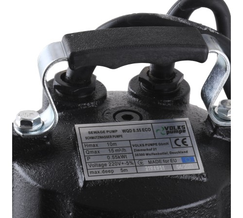 Насос фекальний VOLKS pumpe WQD 0.55 ECO 0.55кВт